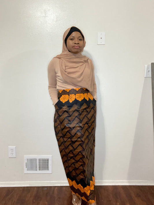 Ajoke Ankara fabrics Straight skirt